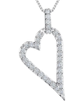 Jools by Jenny Brown cubic zirconia pendant silver, imported from the UK