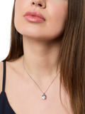 Jools by Jenny Brown oval cubic zirconia pendant necklace, UK version