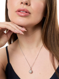 Jools by Jenny Brown disco ball pendant necklace with cubic zirconia, imported from the UK