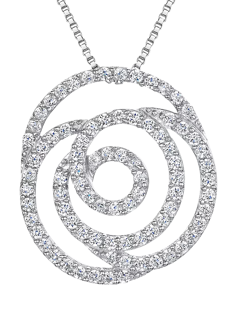 Jools by Jenny Brown rose outline pendant 24mm - British product