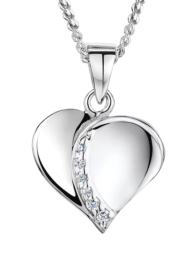 Jools by Jenny Brown Cubic Zirconia Heart Pendant Necklace
