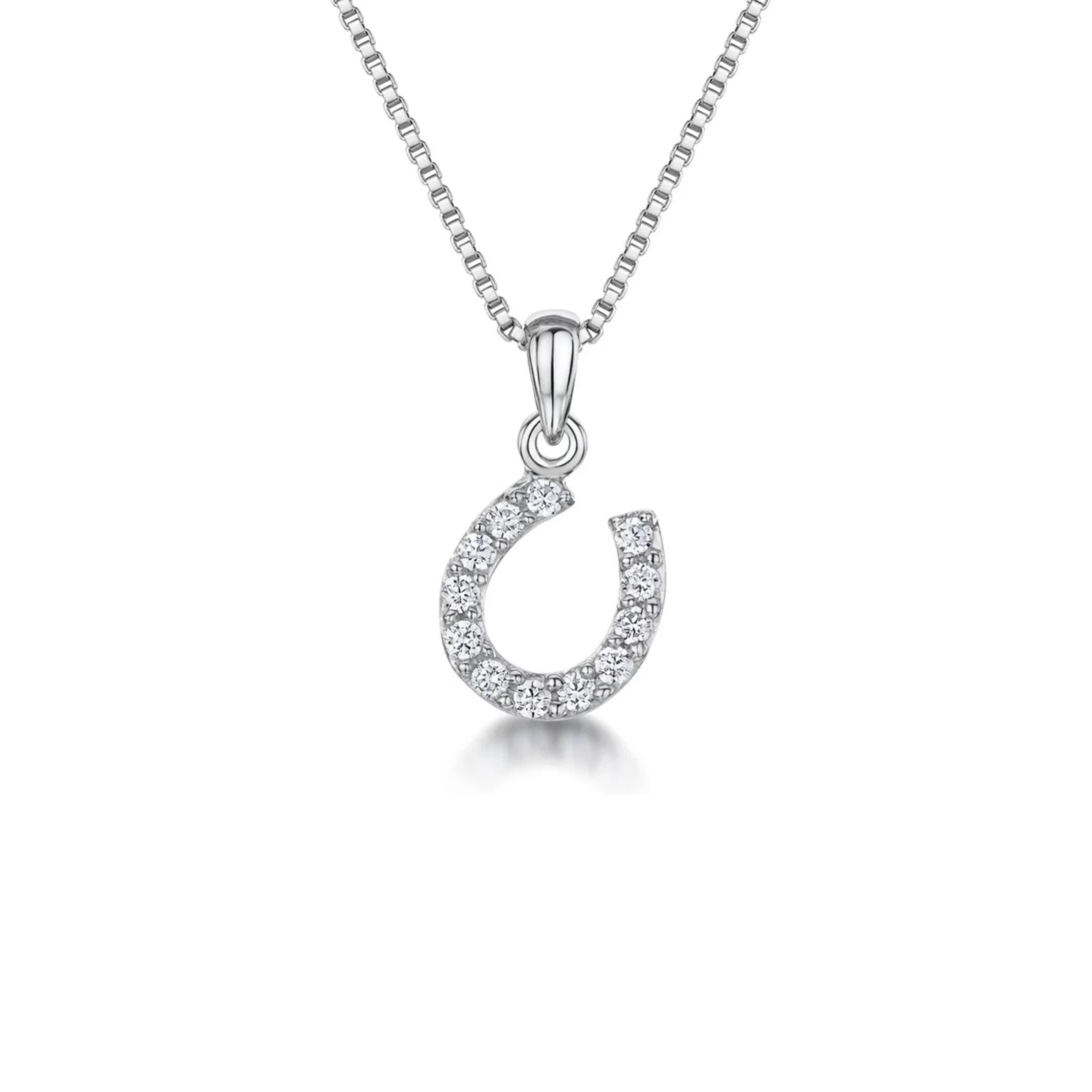 Jools by Jenny Brown horseshoe pendant necklace, imported from the UK