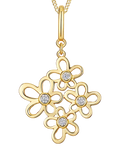 Jools by Jenny Brown Graduated Multi Flower Pendant Necklace