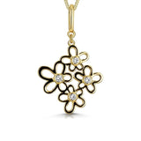Jools by Jenny Brown graduated multi flower pendant necklace (British brand)