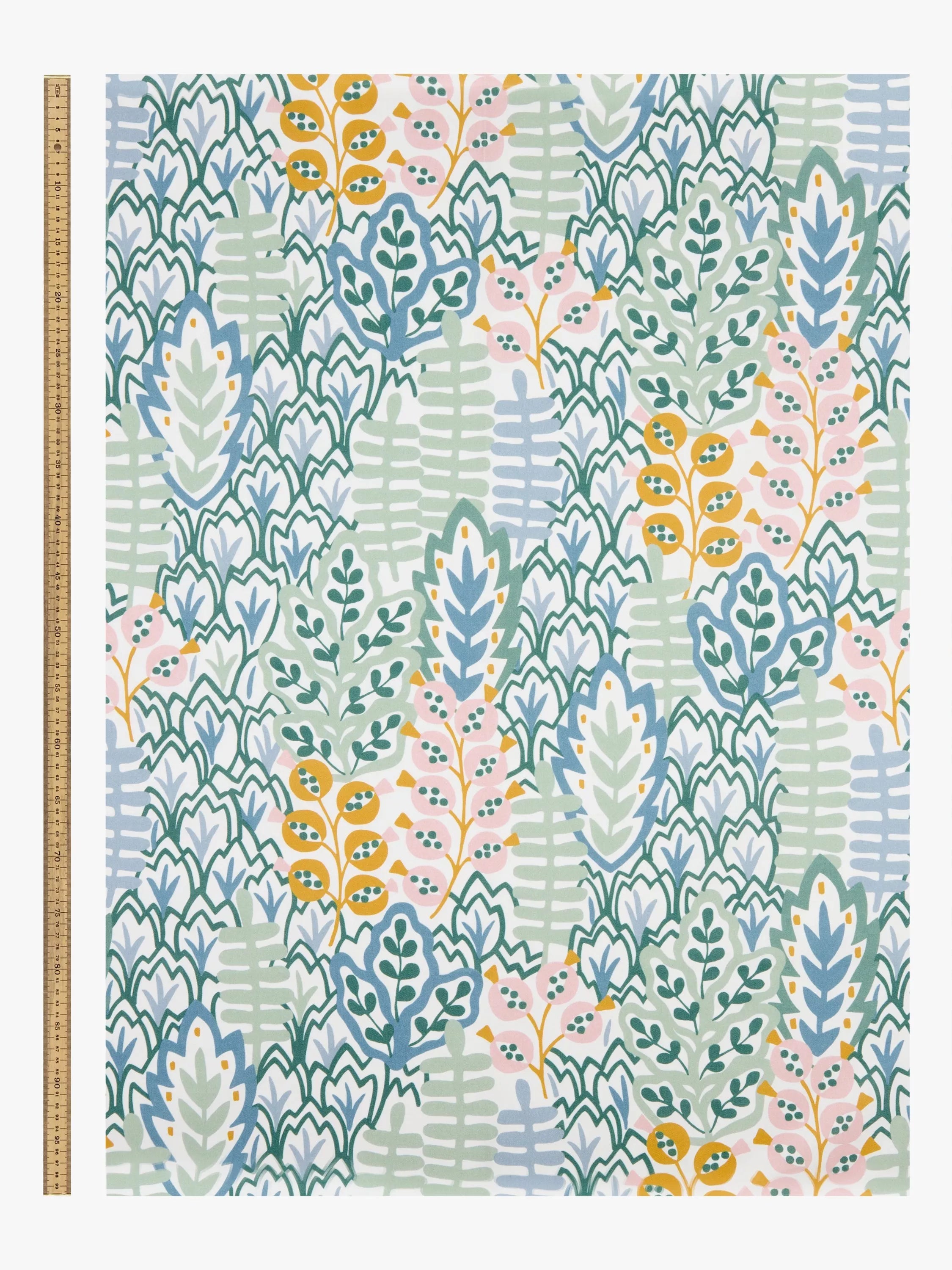 John Lewis Alva furnishing fabric Sage 100% cotton - British product