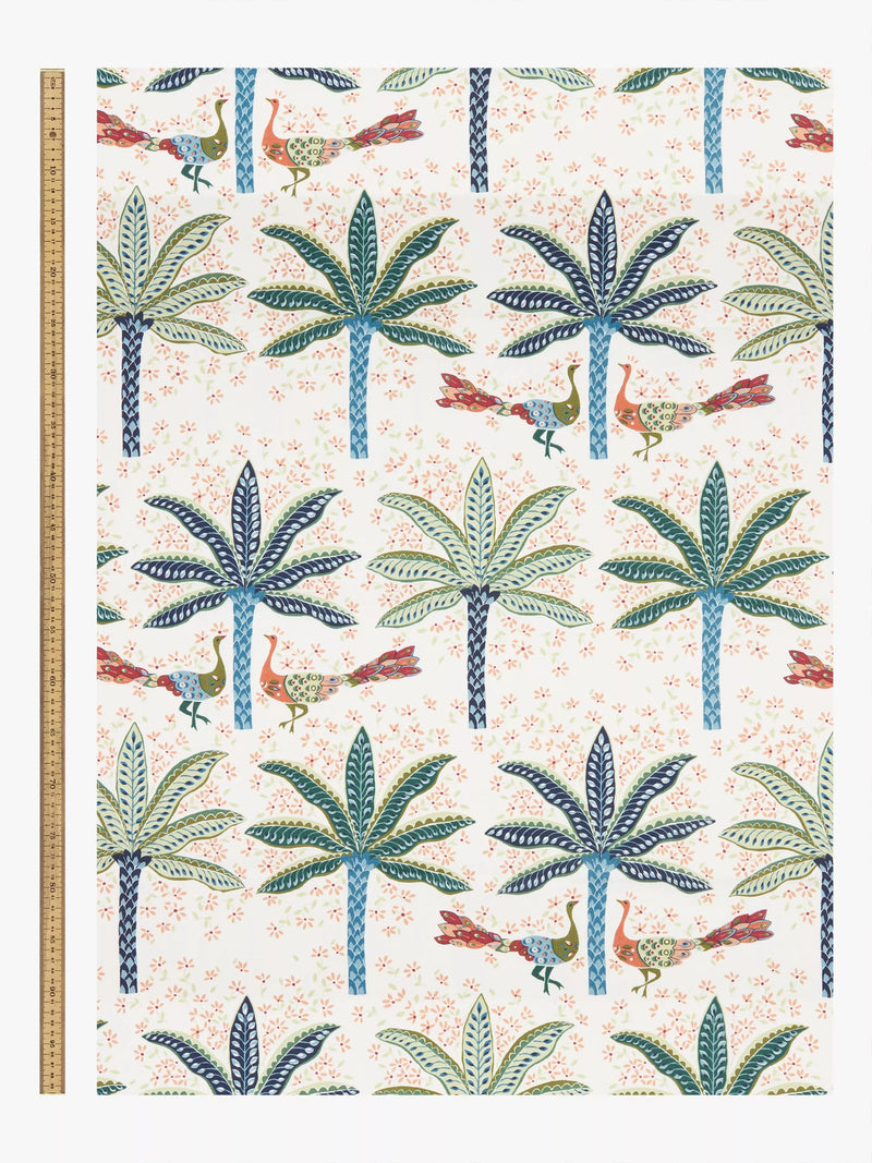 John Lewis Peacock Palm furnishing fabric 139cm, UK version
