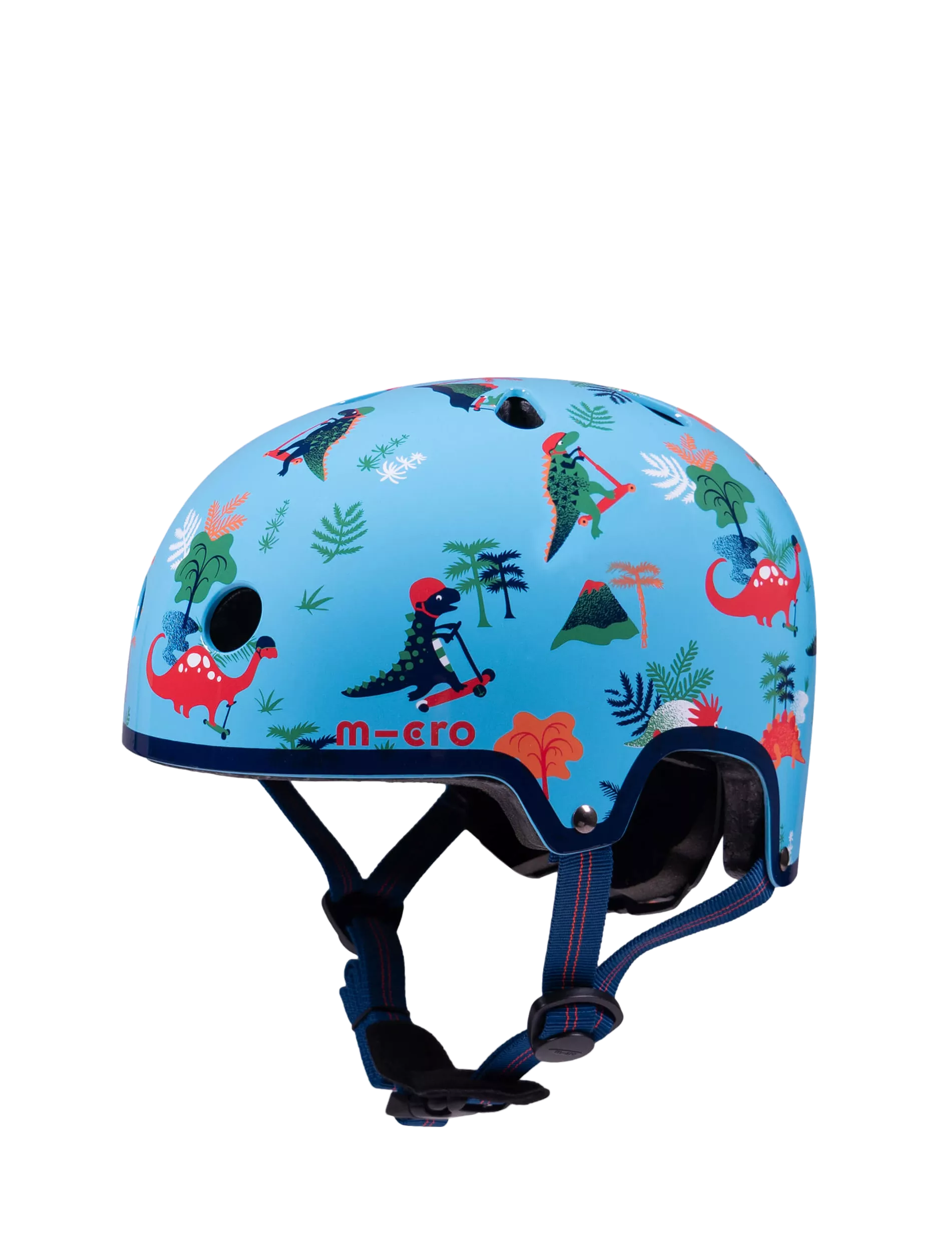 Micro Scooters Casque de sécurité pour vélo et trottinette Dinosaure pour enfants, Taille S