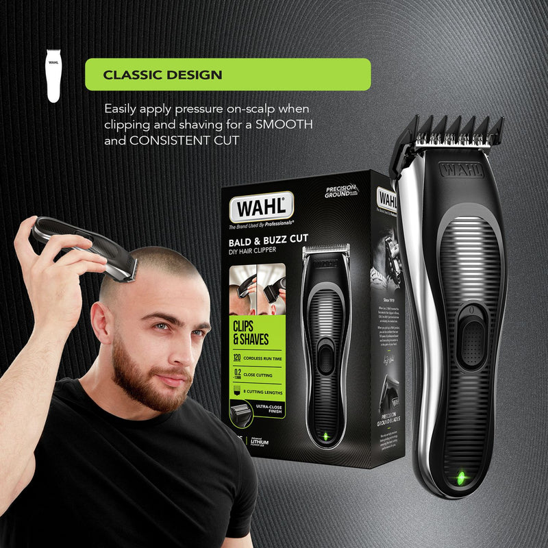 Wahl bald and buzz cut hair clipper, imported from the UK