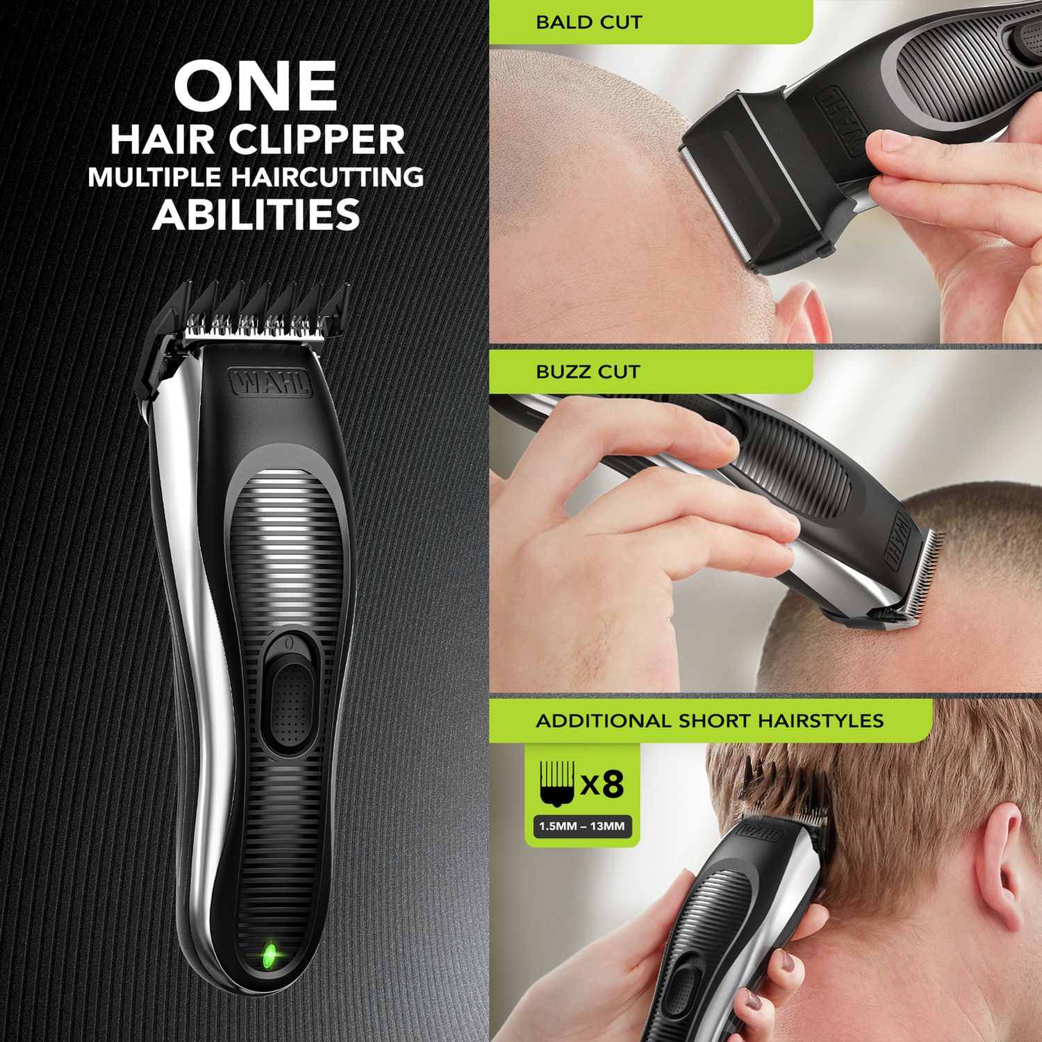Wahl bald and buzz cut hair clipper, imported from the UK