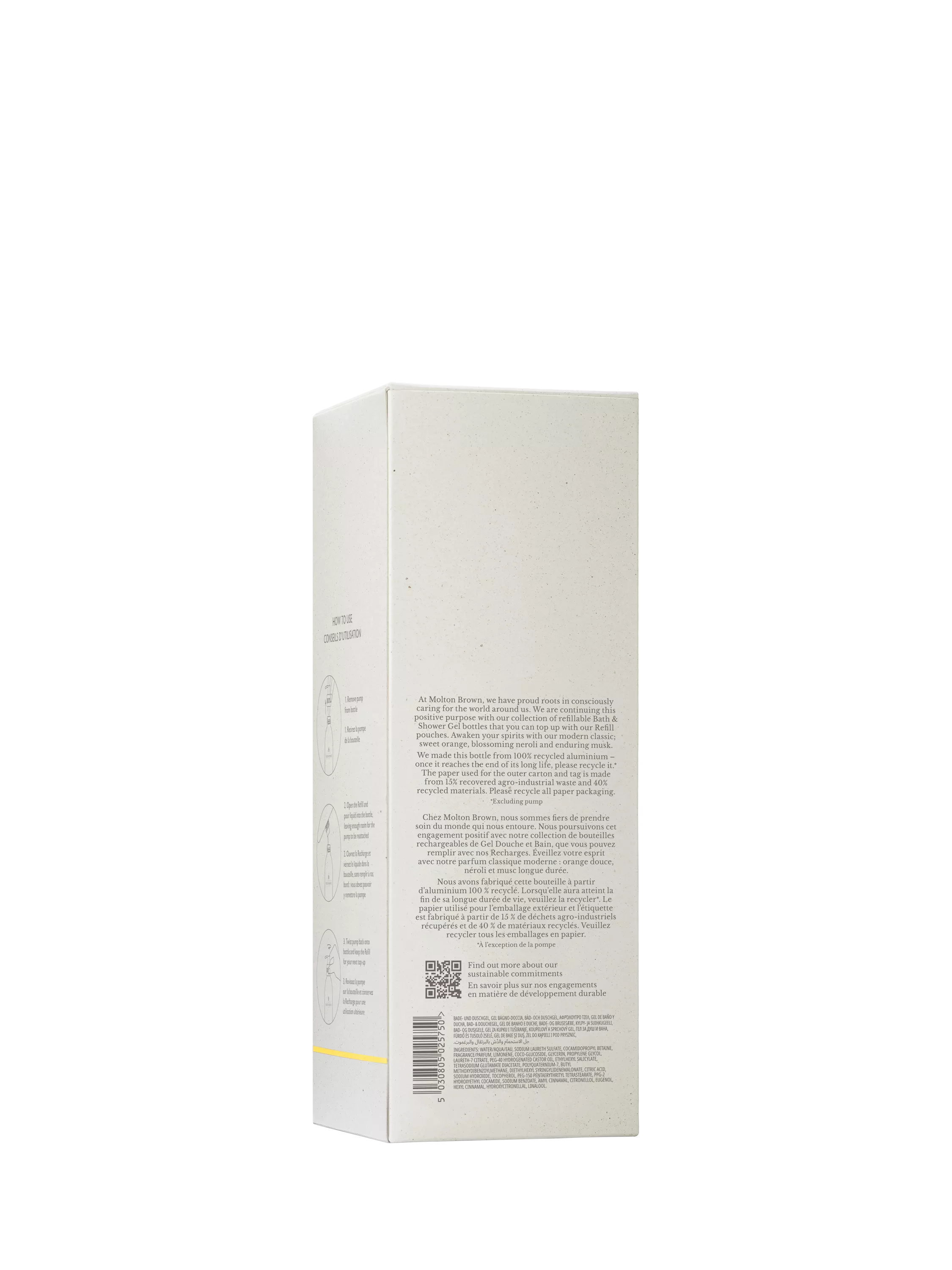 Molton Brown Heavenly Orange & Bergamot shower gel 400ml, imported from the UK