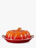 Pumpkin-Shaped Stoneware Butter Dish for Versatile Kitchen Use