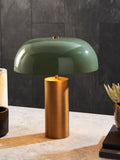 John Lewis Porcini brass table lamp with glass shade (British brand)
