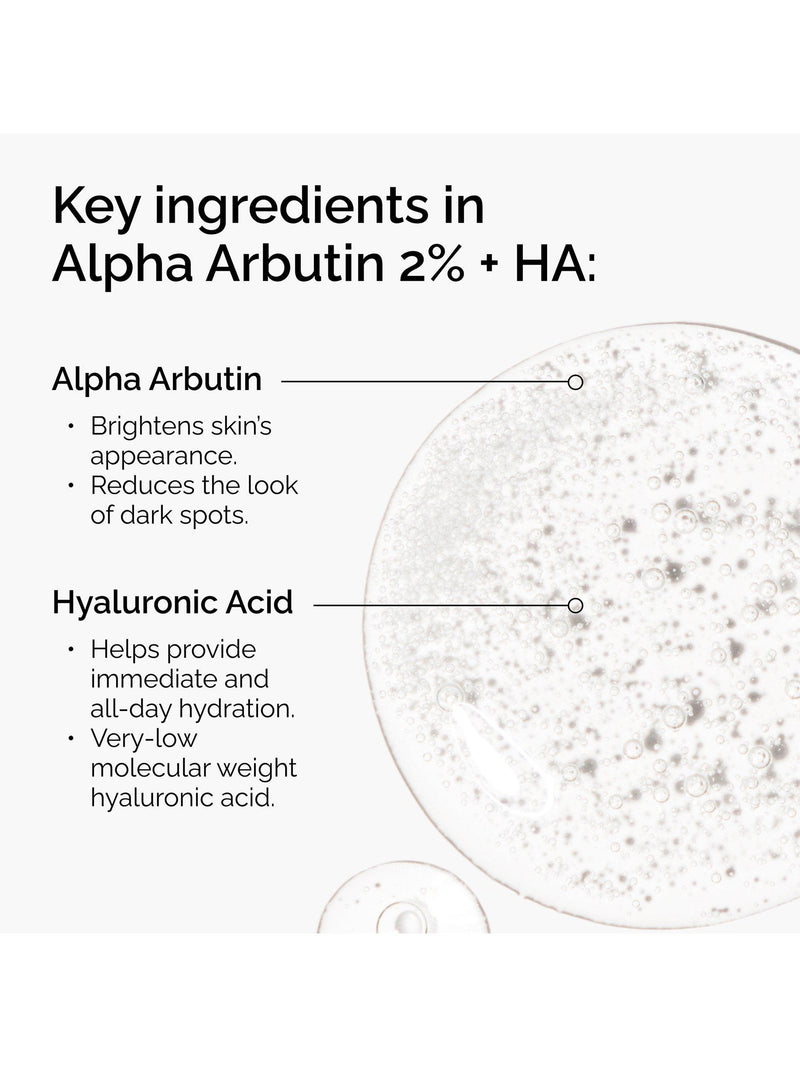 The Ordinary Alpha Arbutin 2% + HA serum 30ml, UK version