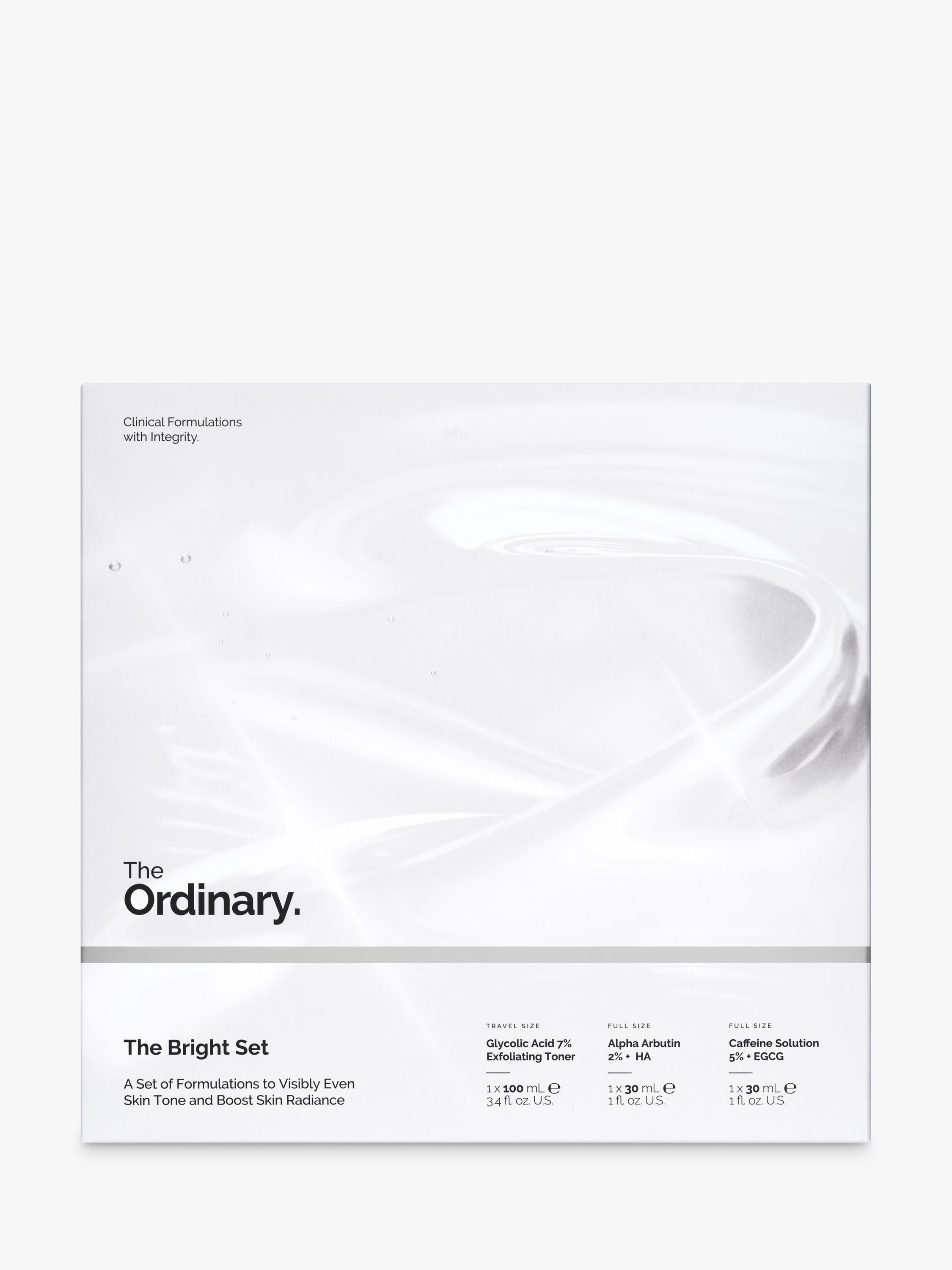 The Ordinary Bright Set with Glycolic Acid Skincare Gift Set (British brand)