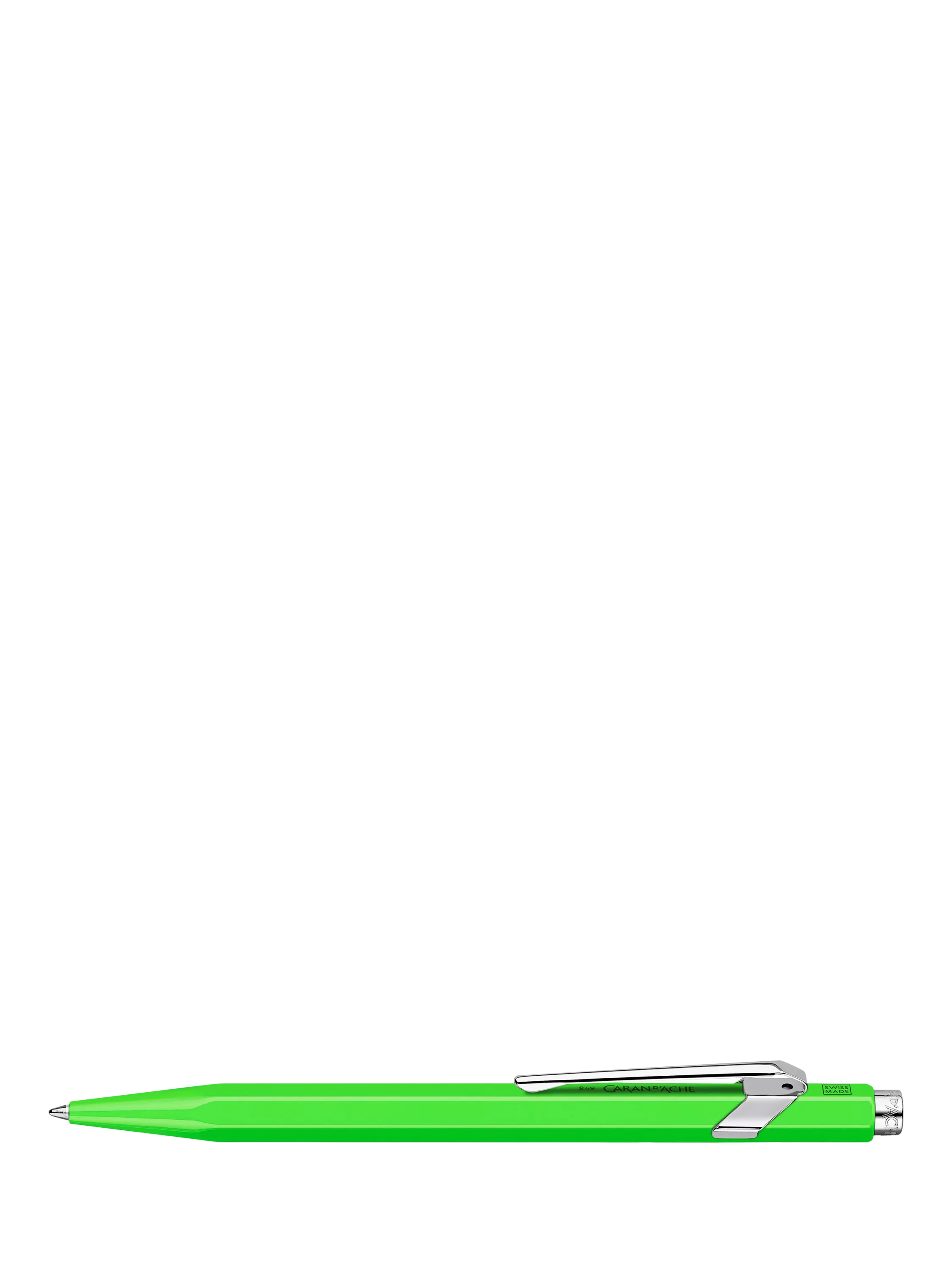 Caran d'Ache 849 Popline ballpoint pen Fluo Green (British brand)