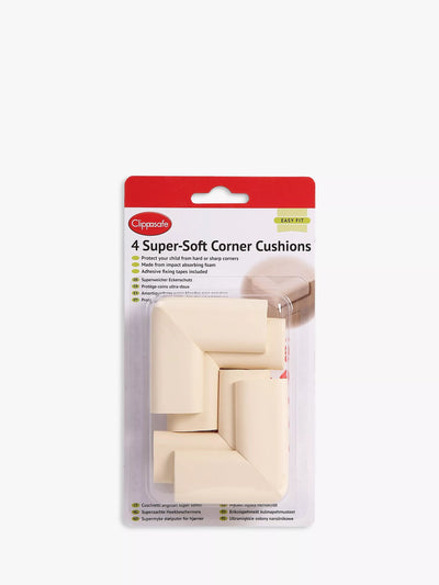 John Lewis Clippasafe Super Soft Corner Cushion, Pack of 4
