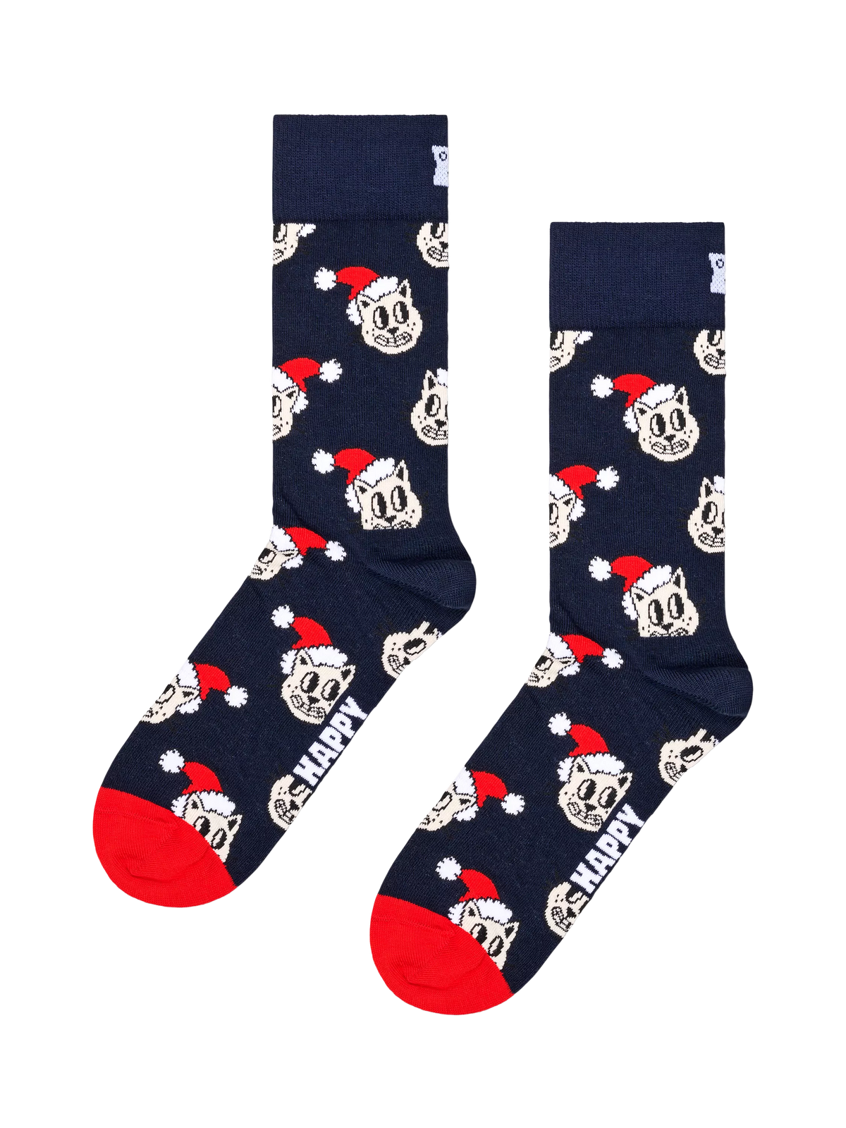 Chaussettes Happy Socks Holiday Cat, bleu marine/multicolore, taille unique