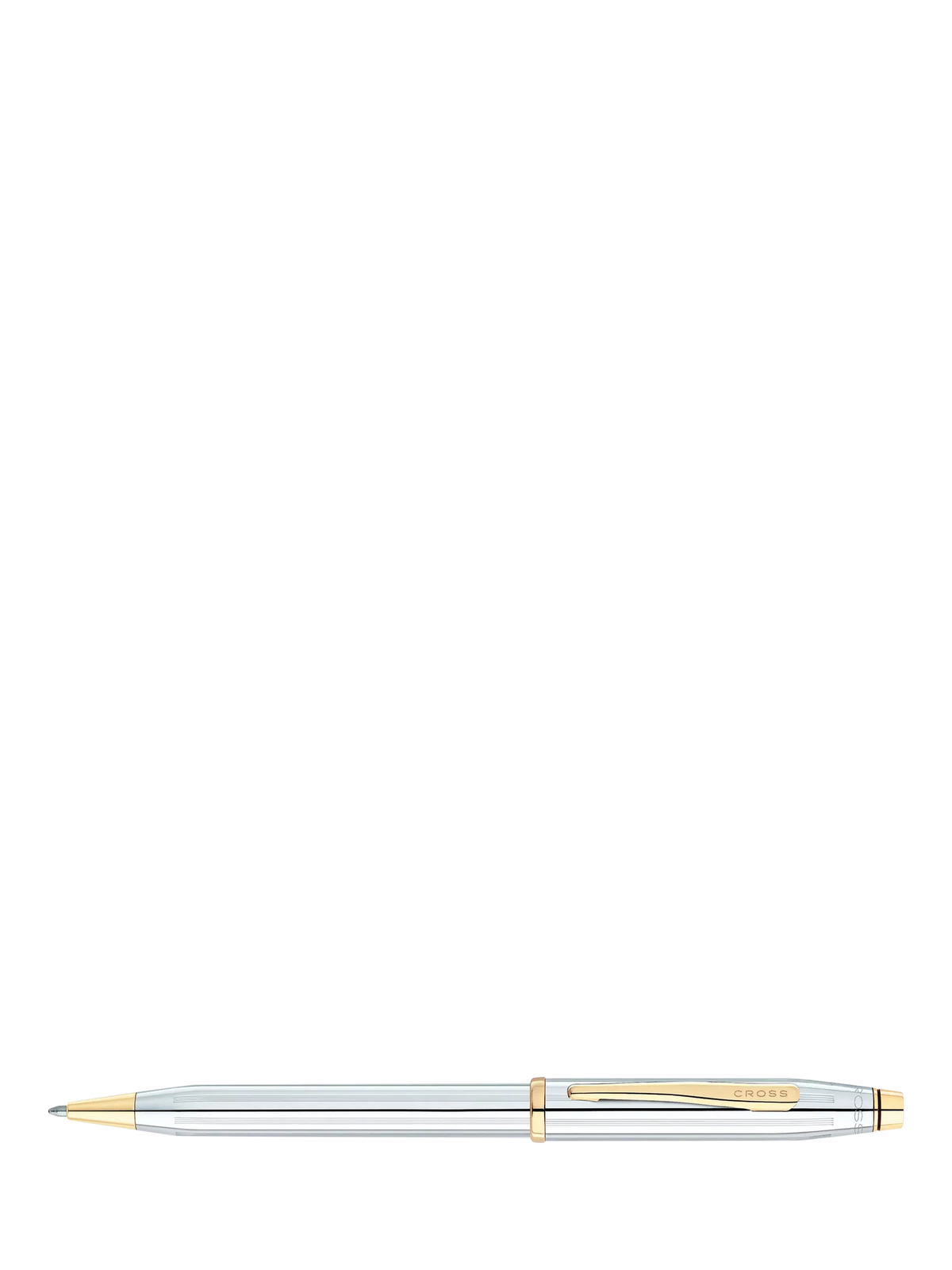 Cross Century II ballpoint pen silver gold finish, UK version