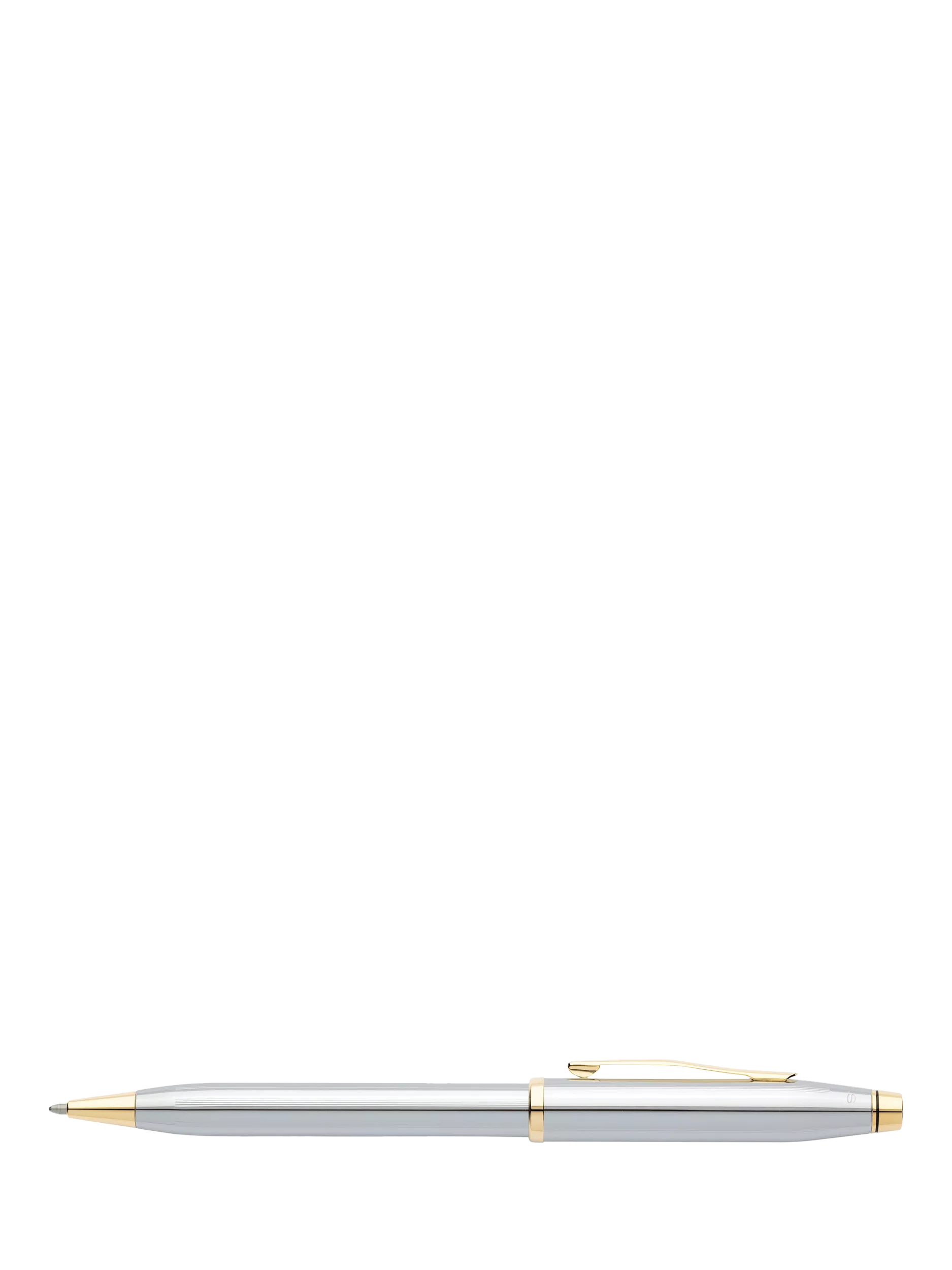 Cross Century II ballpoint pen silver gold finish, UK version