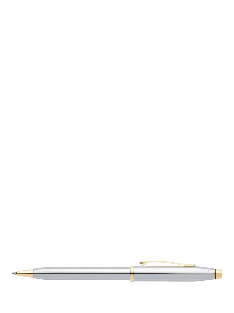 Cross Century II ballpoint pen silver gold finish, UK version