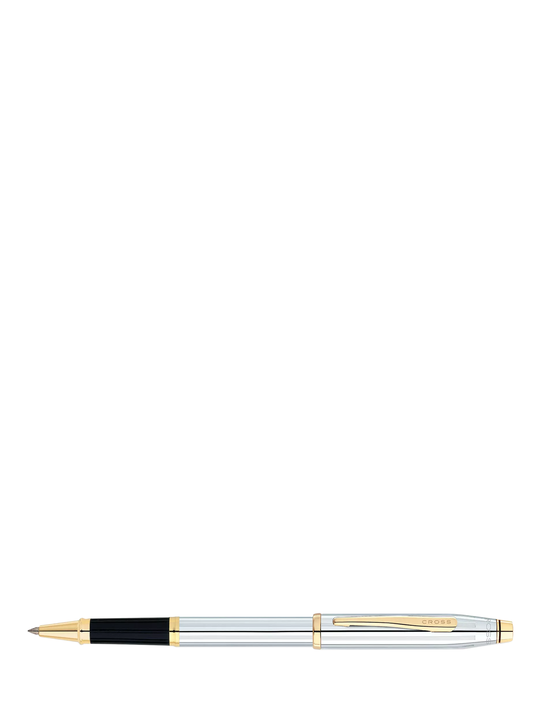 Cross Century II ballpoint pen silver gold (British brand)
