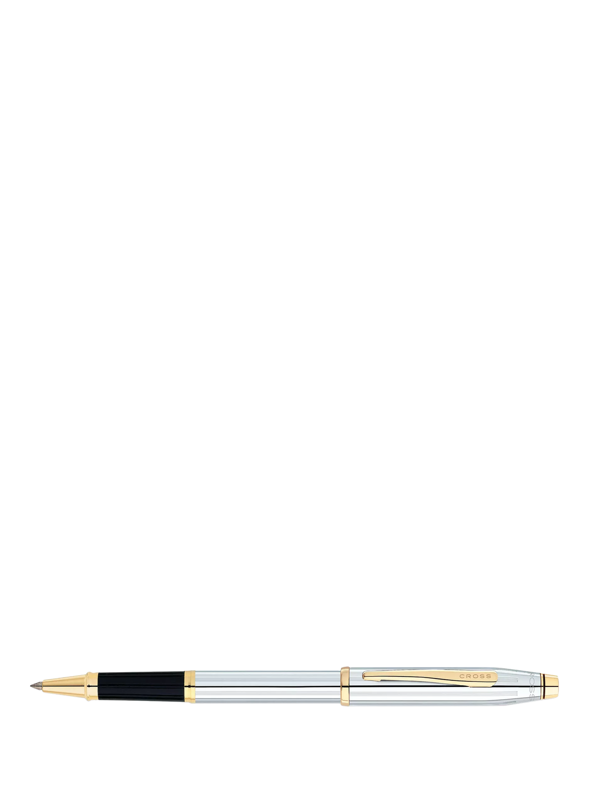 Cross Century II ballpoint pen silver gold (British brand)