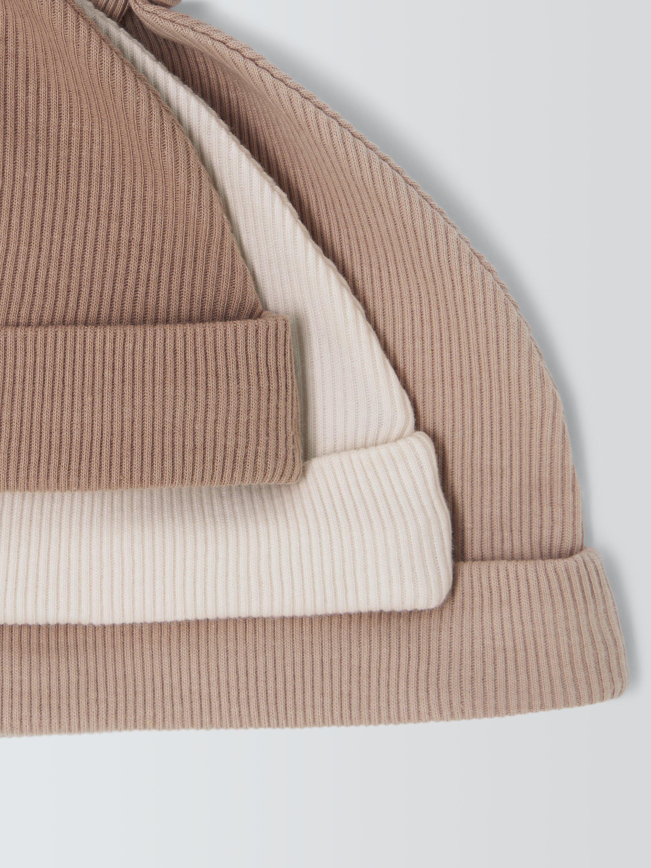 John Lewis baby cotton hats pack of 3, UK version