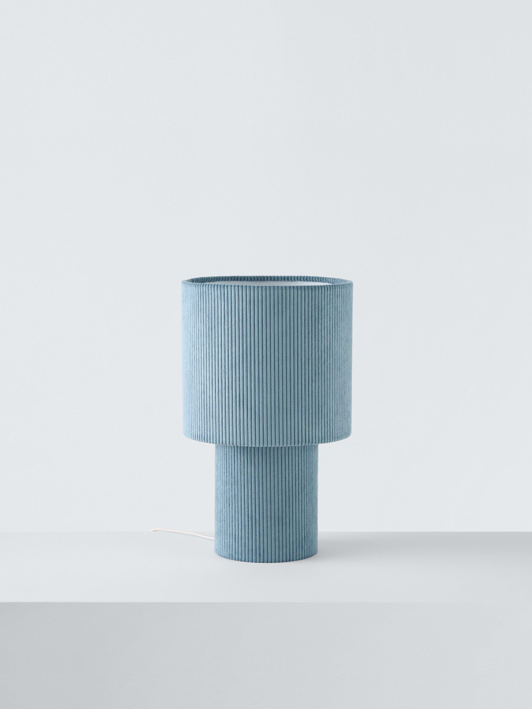 John Lewis Isaac corduroy table lamp medium, imported from the UK