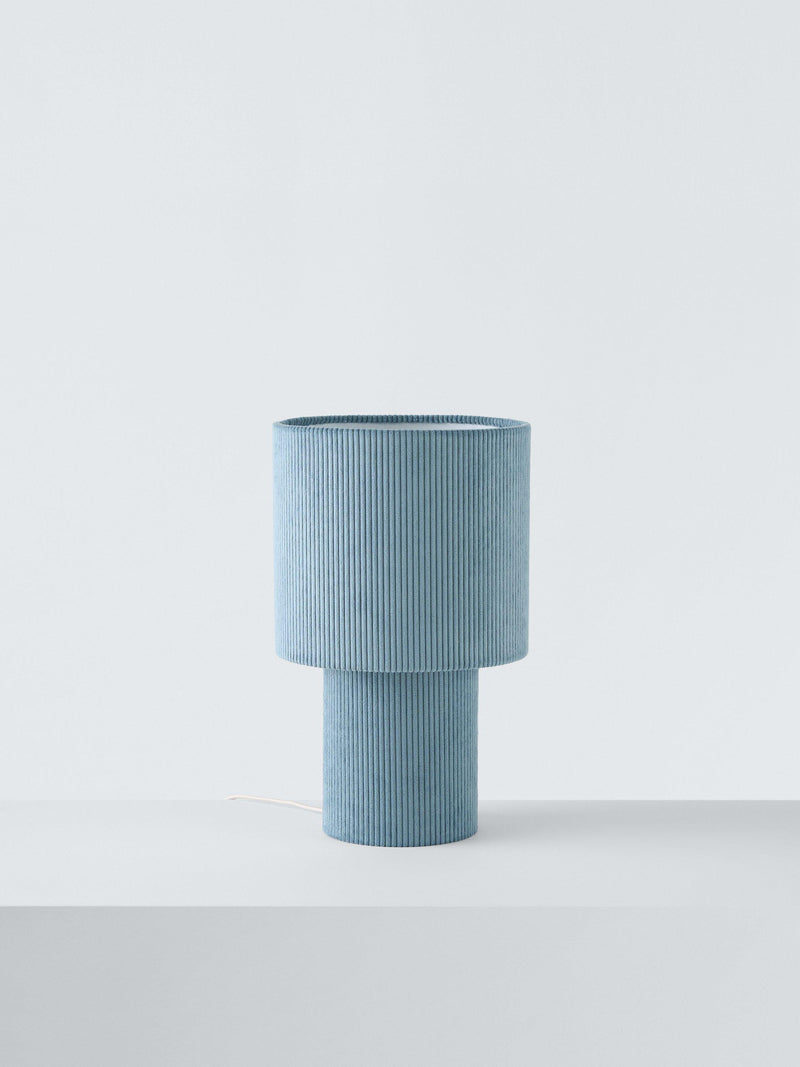 John Lewis Isaac corduroy table lamp medium, imported from the UK