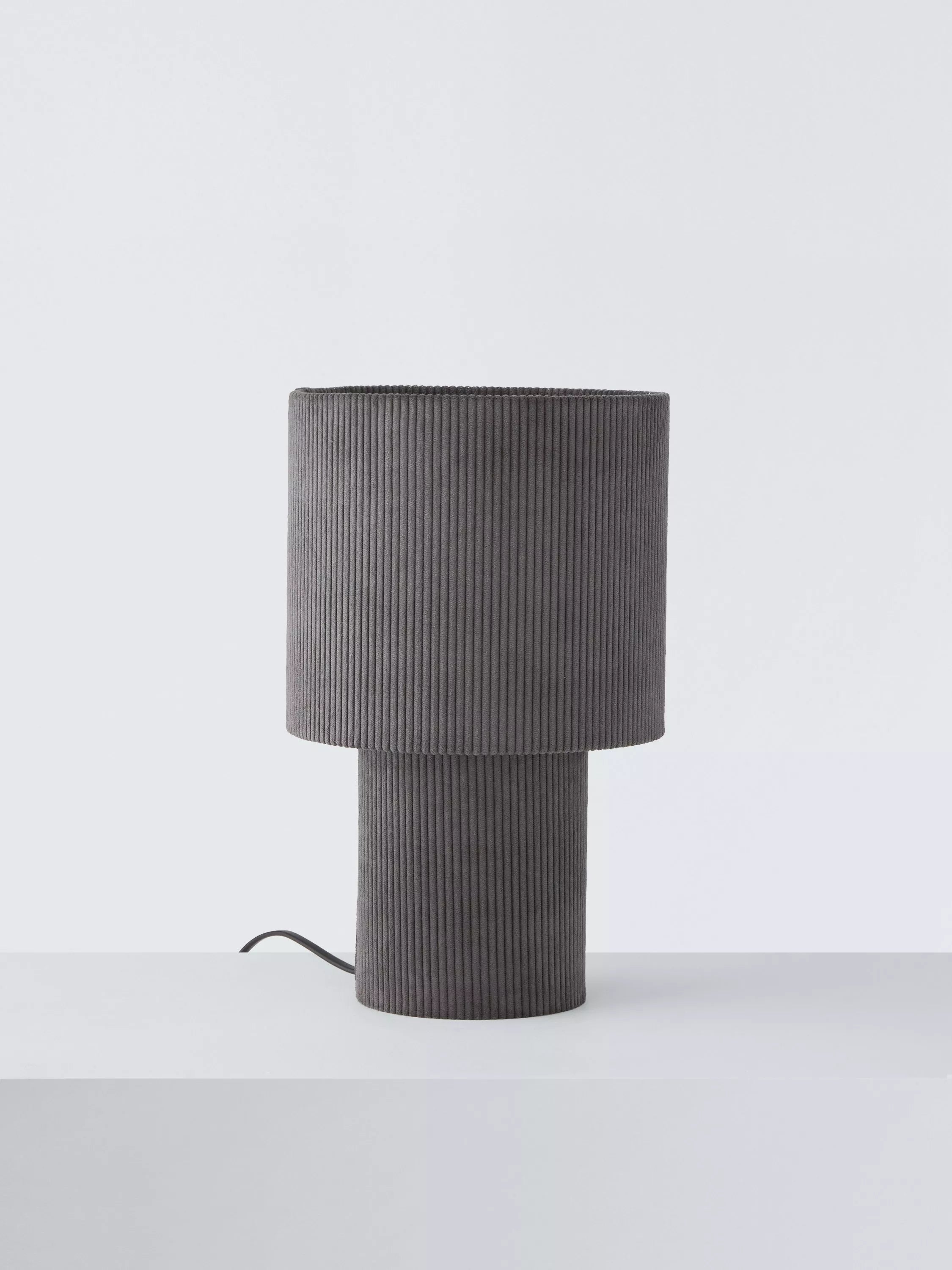 John Lewis Isaac corduroy table lamp medium, imported from the UK