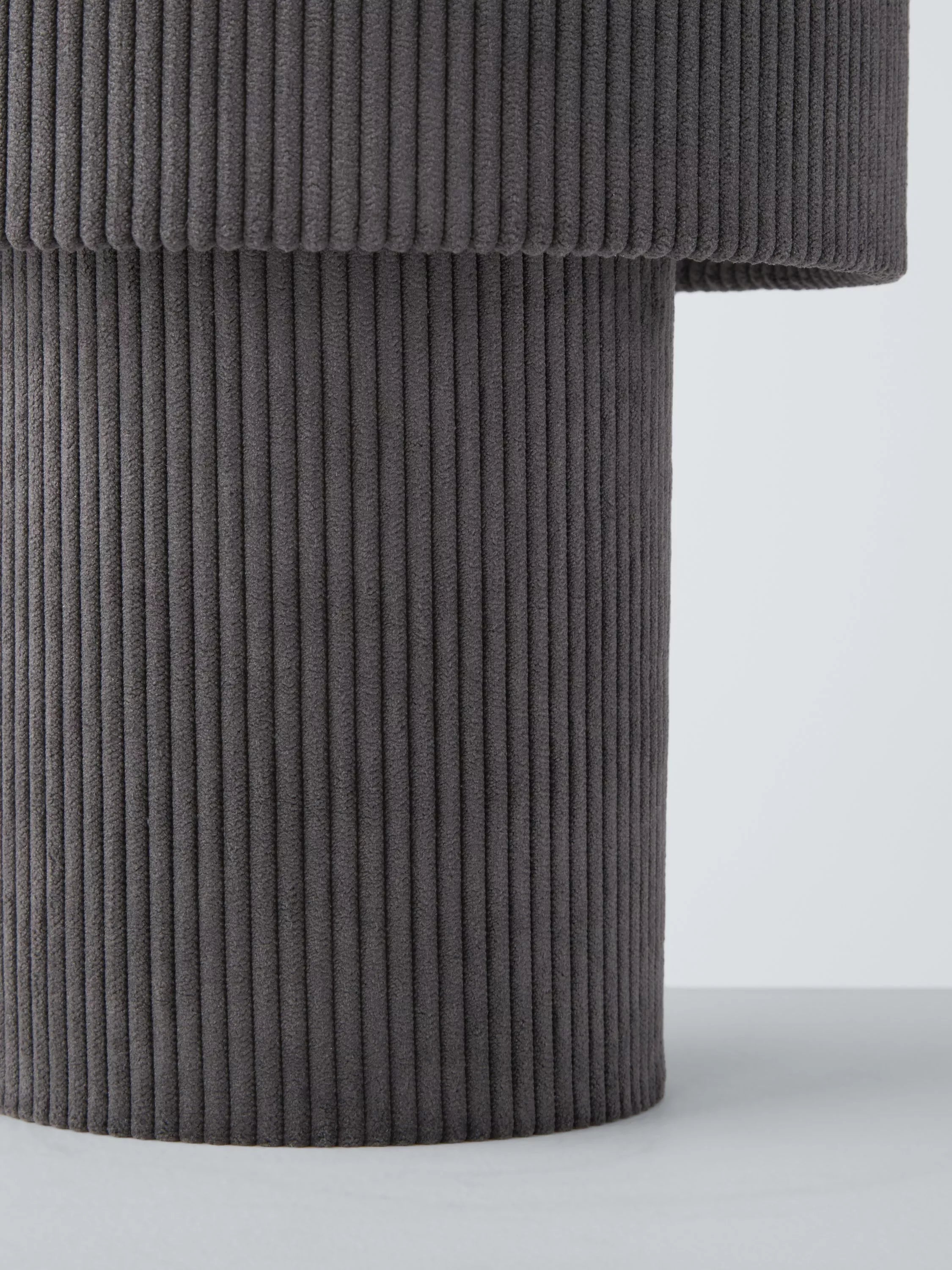 John Lewis Isaac corduroy table lamp medium, imported from the UK