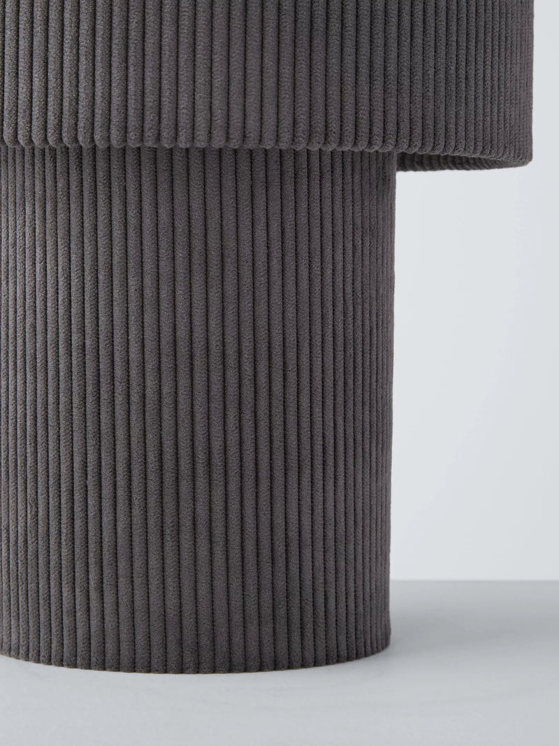 John Lewis Isaac corduroy table lamp medium, imported from the UK