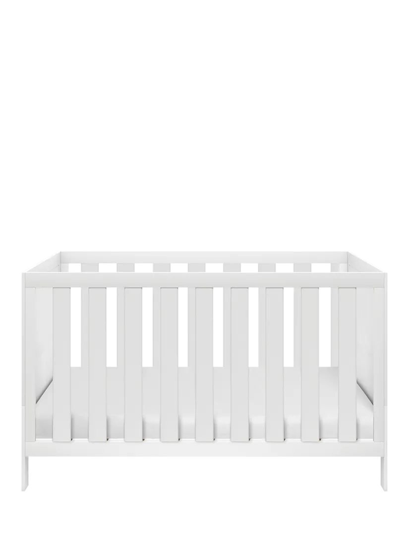 Silver Cross Bromley white cot bed (British brand)