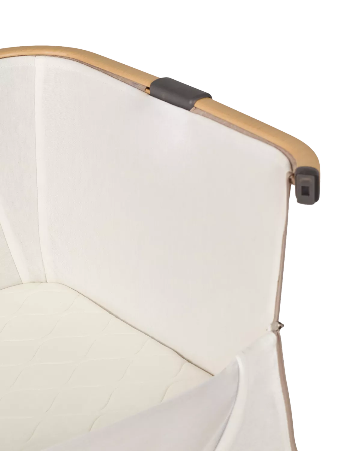 Silver Cross Lunar oatmeal bedside crib (British brand)
