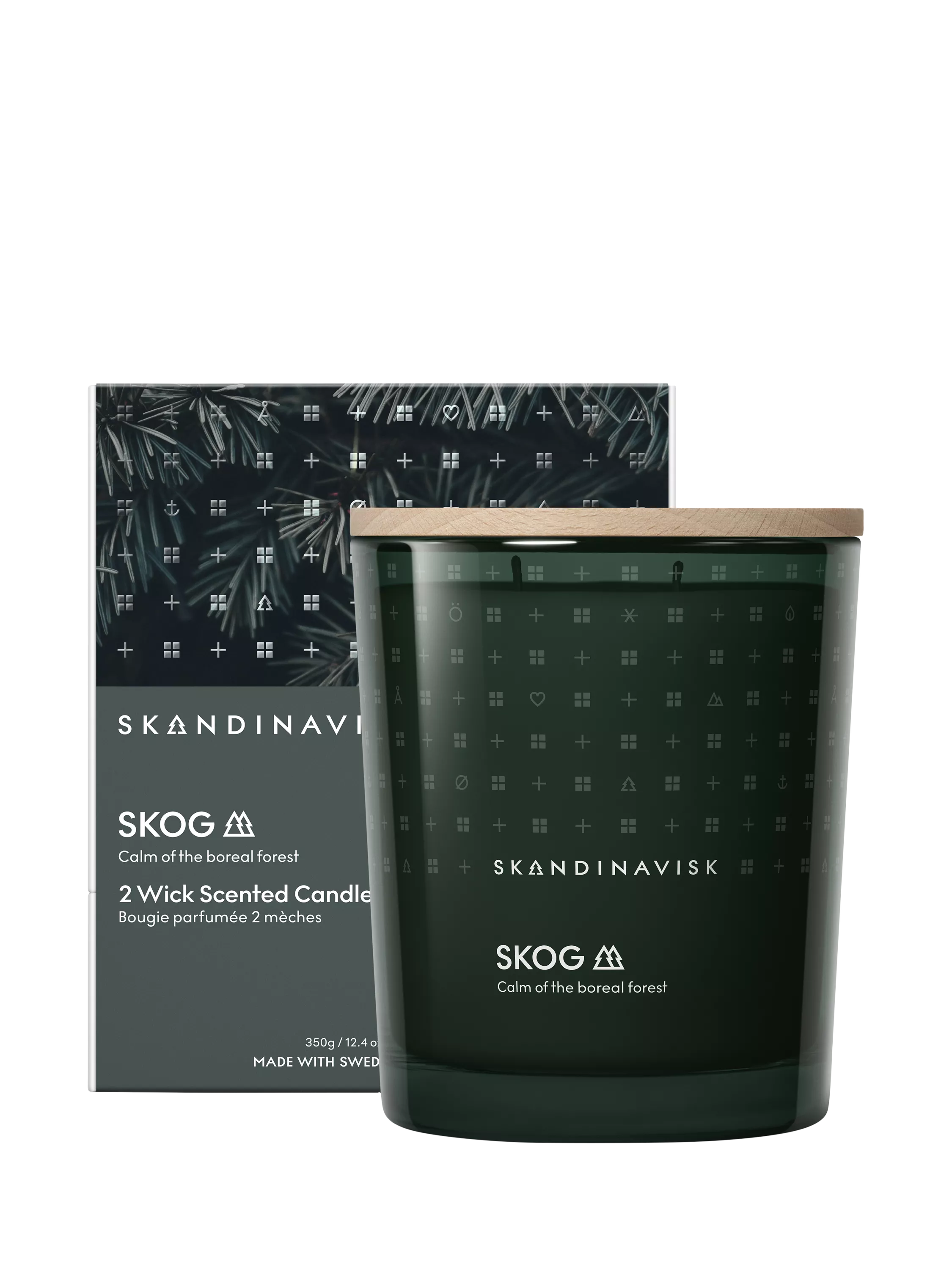 SKANDINAVISK Skog two-wick scented candle 350g, UK version