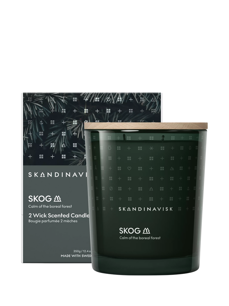 SKANDINAVISK Skog two-wick scented candle 350g, UK version