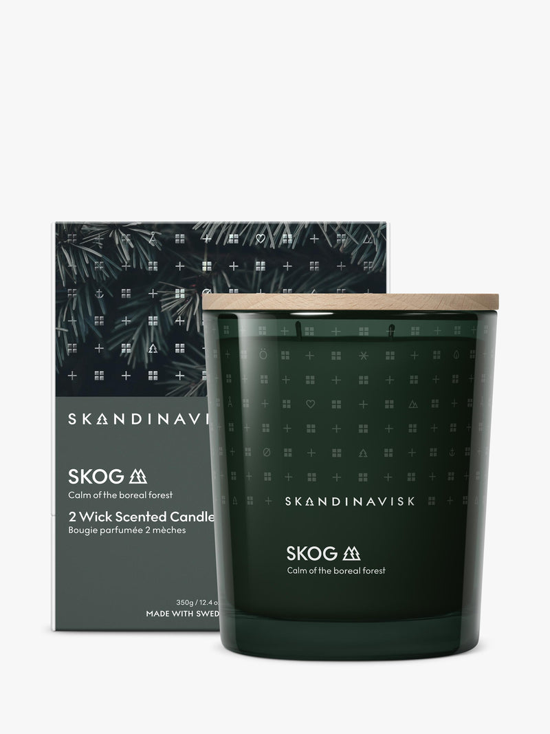 SKANDINAVISK Skog two-wick scented candle 350g, UK version