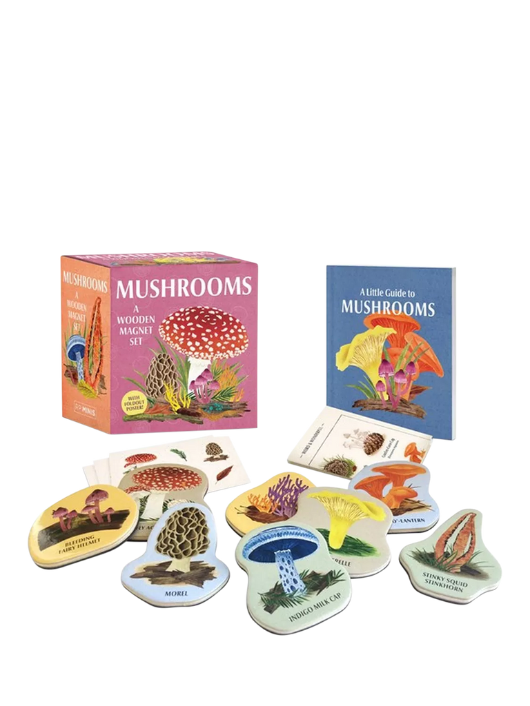 Hachette Book Group Mushrooms Magnet Set & Little Guide Book Box