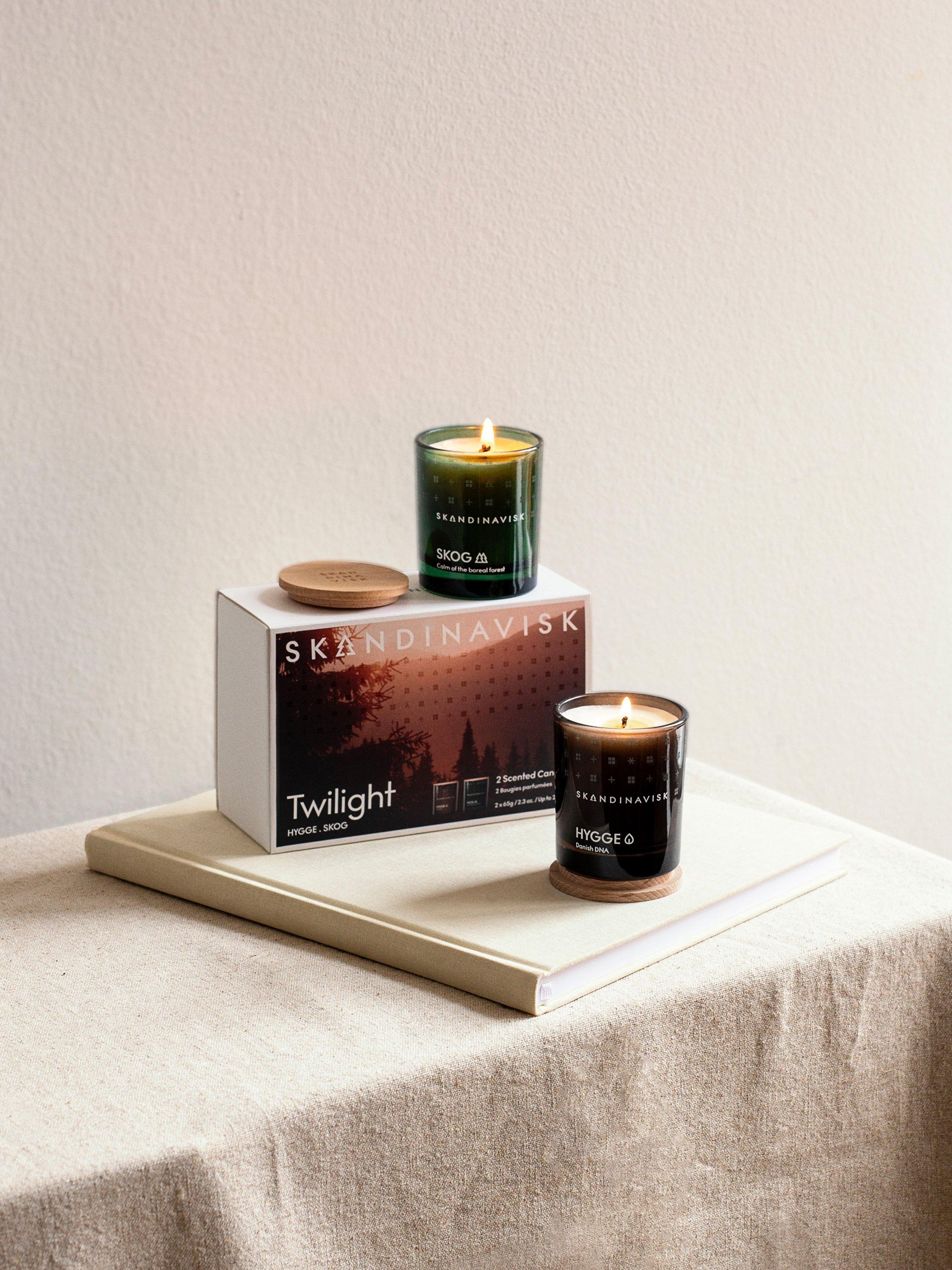 SKANDINAVISK Twilight scented candle gift set (British brand)
