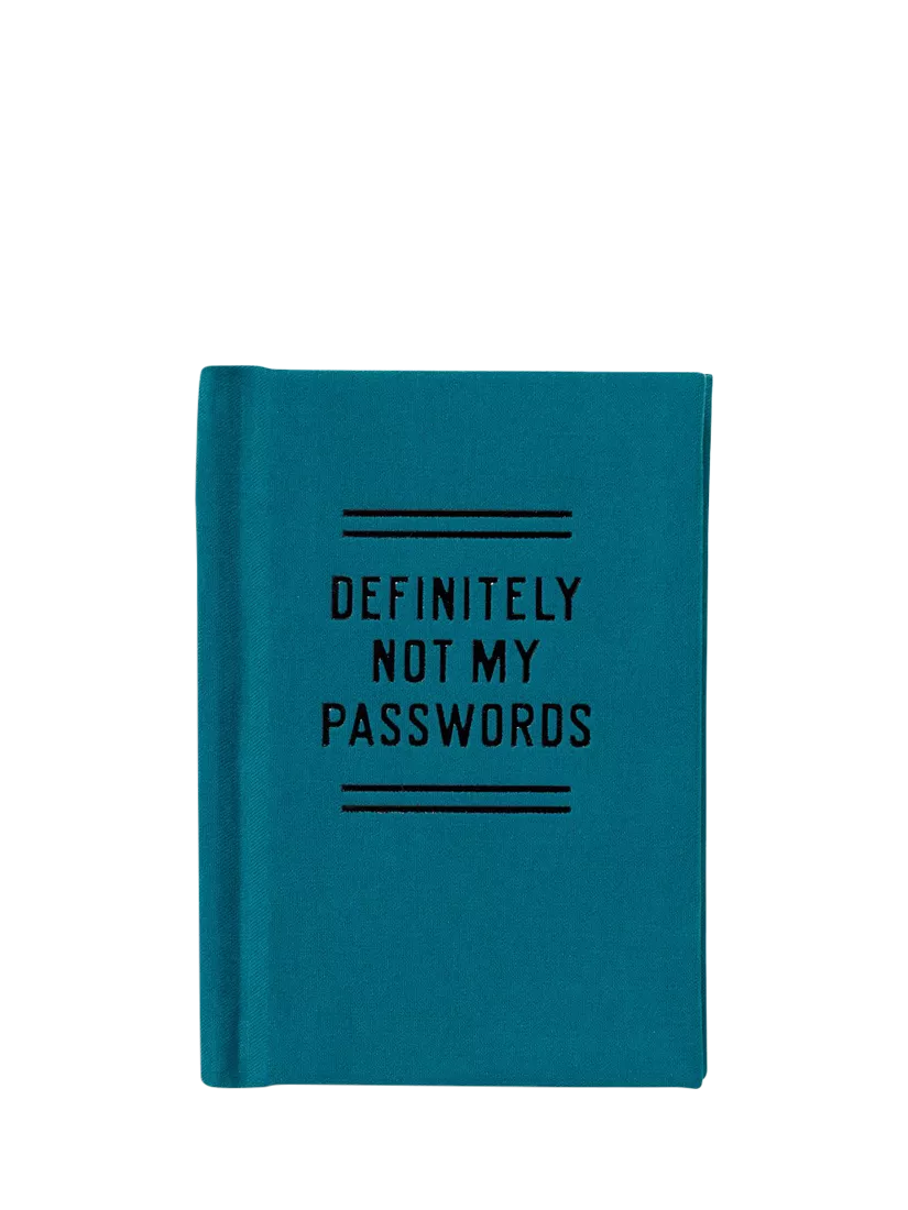 Chronicle Books tiny password diary measuring 2.75 by 3.75 inches - British product