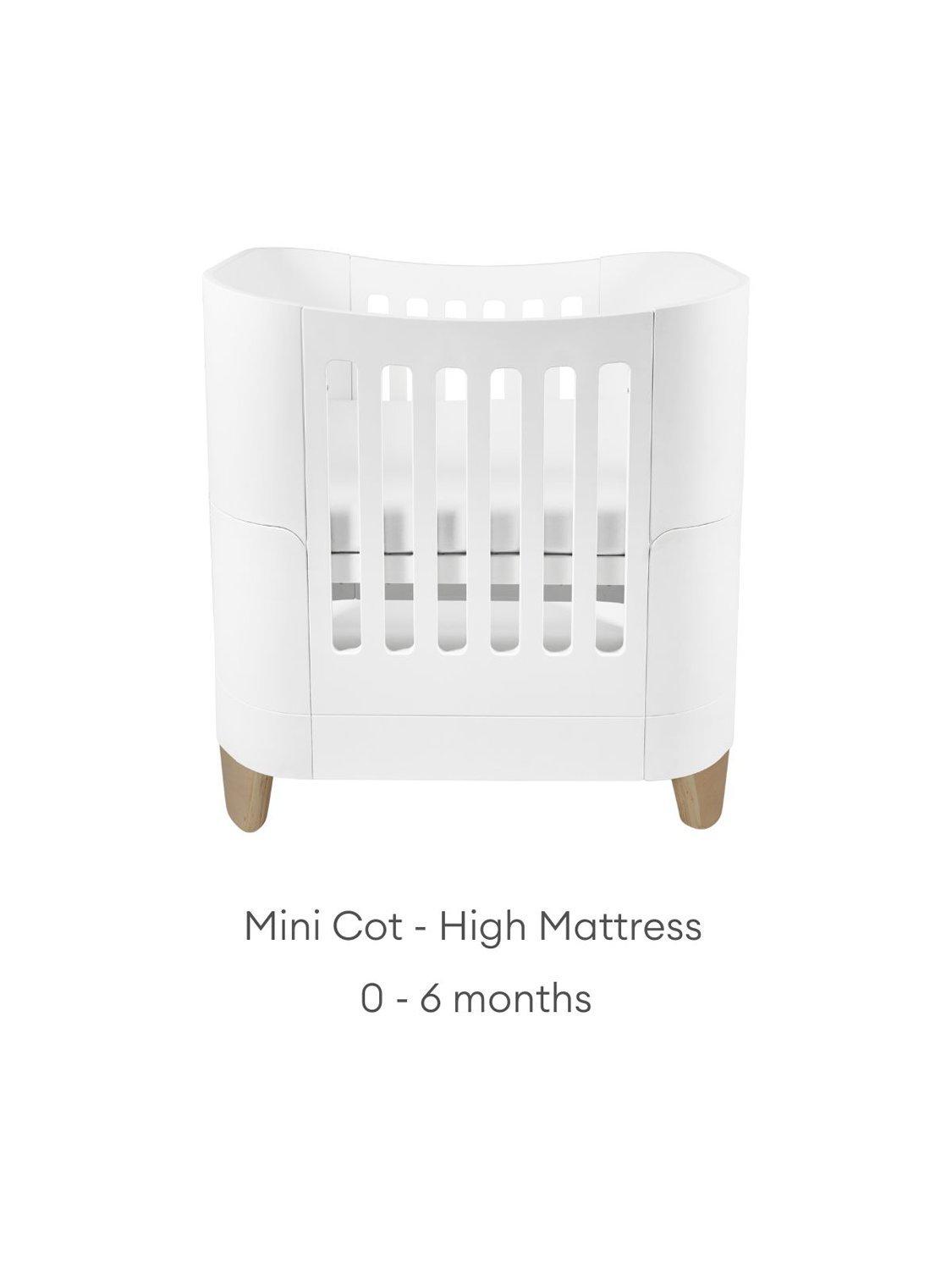 Gaia Baby Serena Mini Cot wooden design, UK version