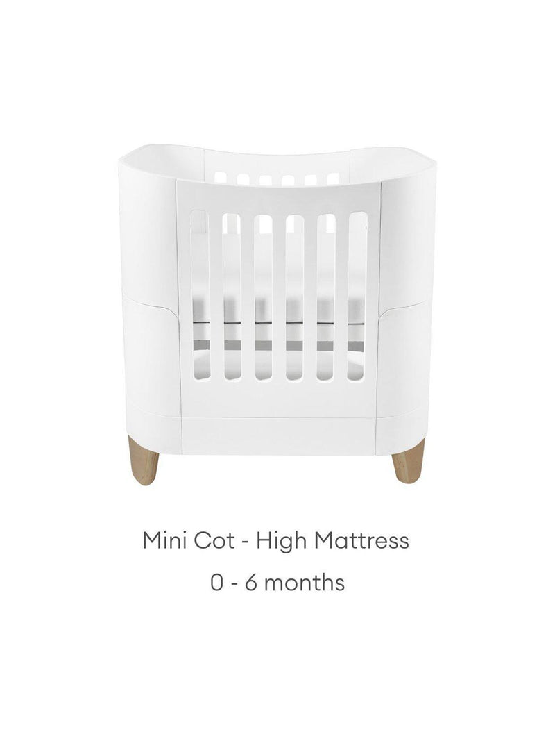 Gaia Baby Serena Mini Cot wooden design, UK version