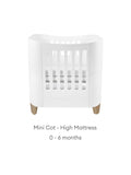 Gaia Baby Serena Mini Cot wooden design, UK version