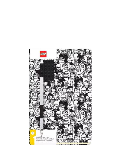 John Lewis Mini Figures Notebook and Pen Set with Ruled Paper and Stud Detailing- Buy online at McGrocer