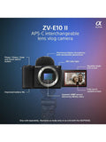 Sony ZV-E10 II vlogging camera with 16-50mm lens (British brand)