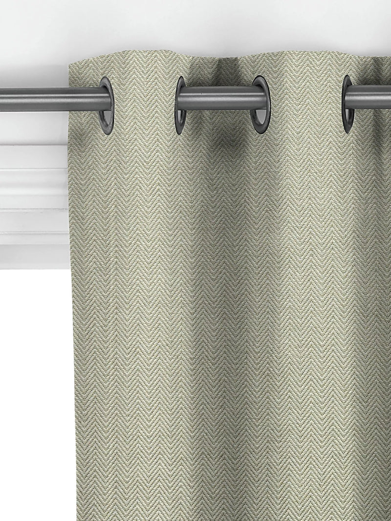 John Lewis herringbone made to measure curtains green (British brand)