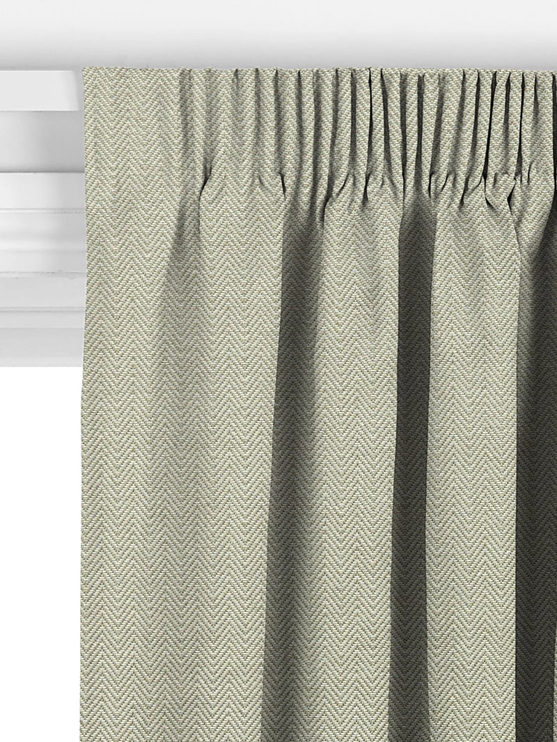John Lewis herringbone made to measure curtains green (British brand)