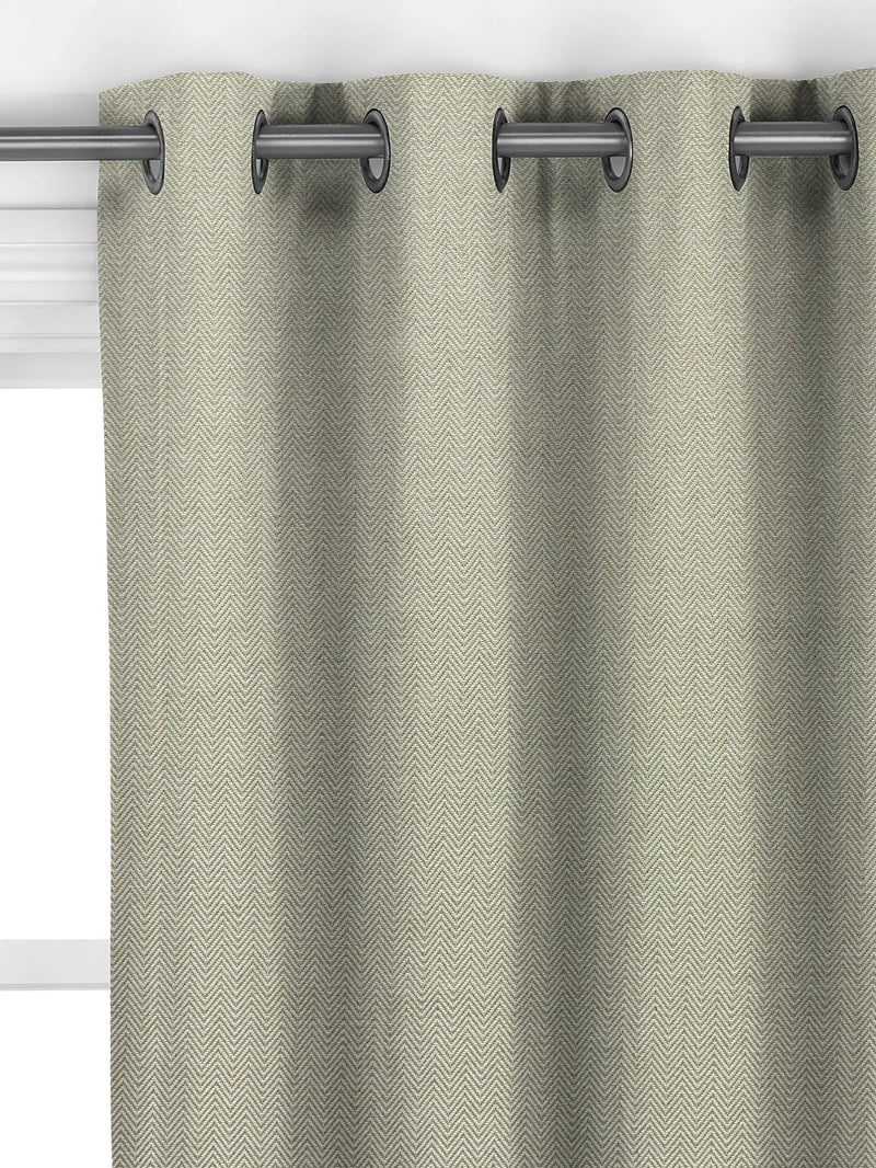 John Lewis herringbone made to measure curtains green (British brand)