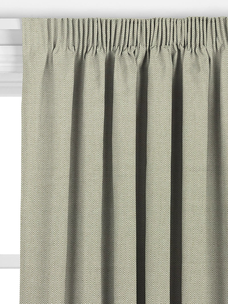 John Lewis herringbone made to measure curtains green (British brand)