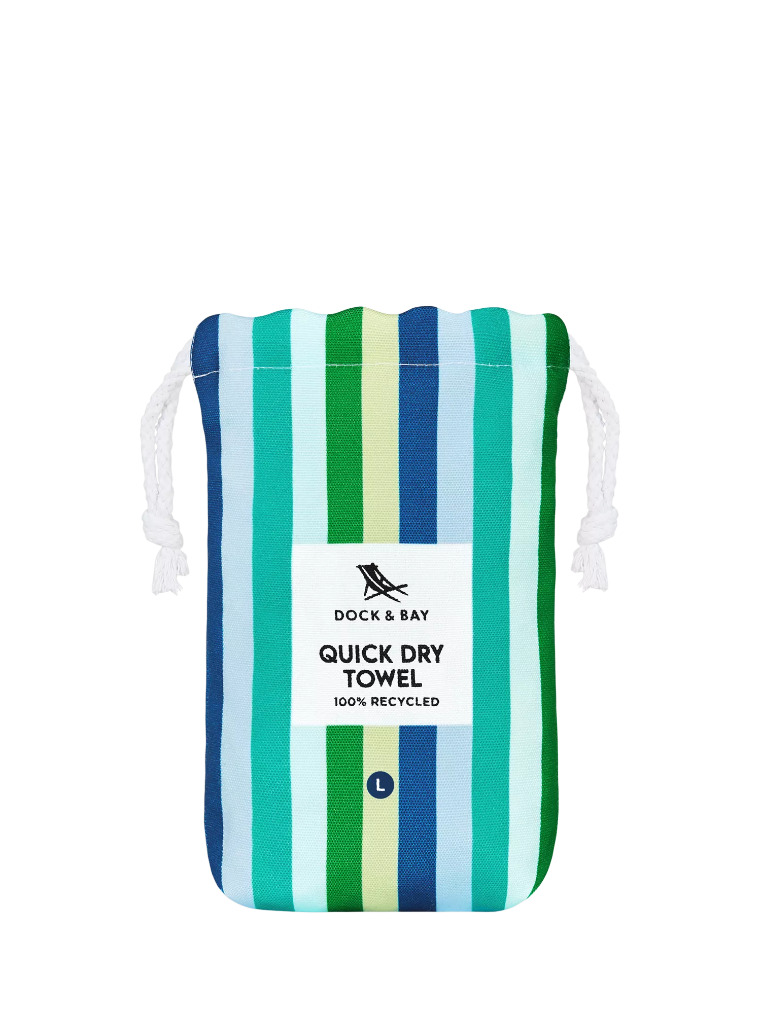 Dock & Bay quick dry beach towel Cool Lagoon - British product